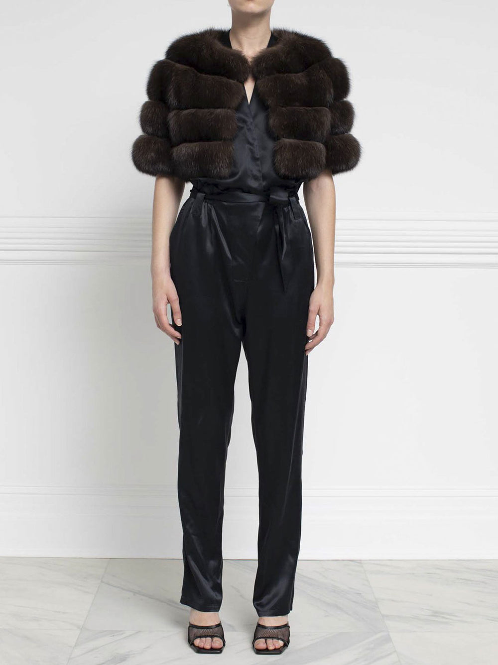 The Sable Stratus Fur Shrug