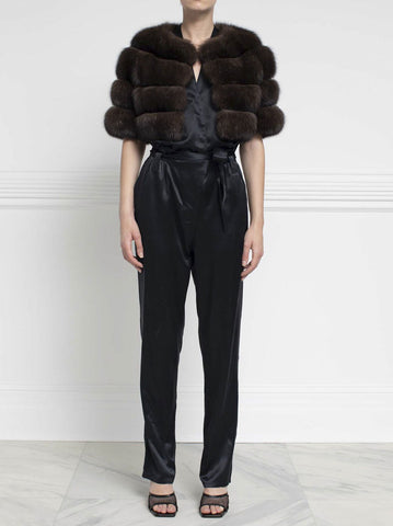 The Sable Stratus Fur Shrug