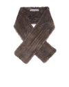 The Flare Knitted Sable Scarf in Natural