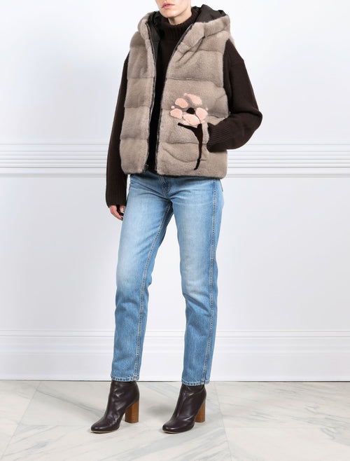 Reversible Sleeveless Mink Jacket - Ready to Wear