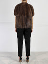 Sable Fur Cocoon Vest