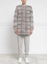 Mink Fur Coat in Sapphire