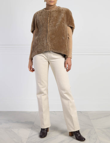 The Frannie Shearling Cocoon Lined Vest