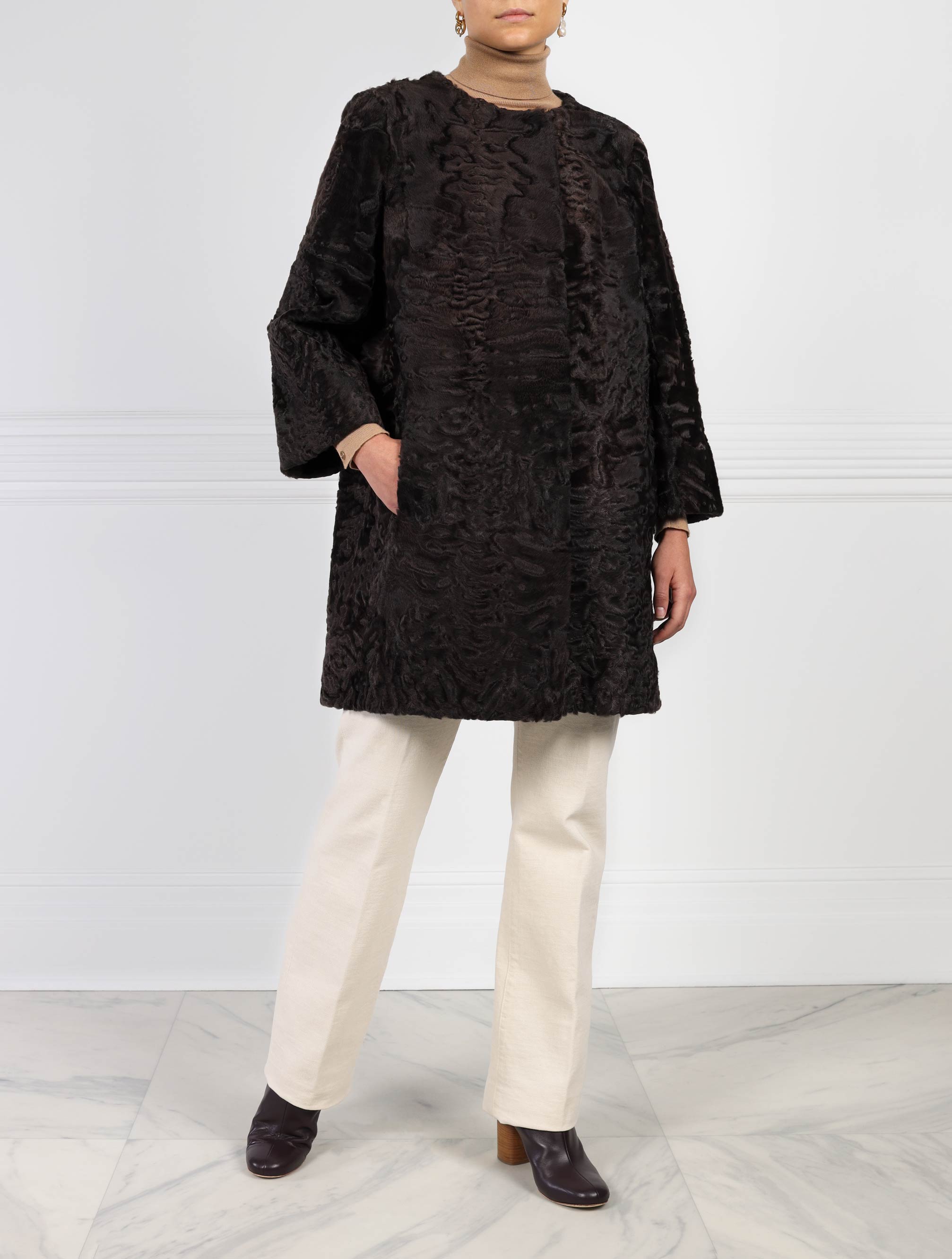 Real Lamb Fur Coats | Women's Lamb Fur Coats | POLOGEORGIS - NYC