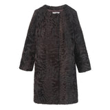 Shearling Coat  in Brown | Pologeorgis