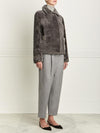 Grey Shearling Jacket