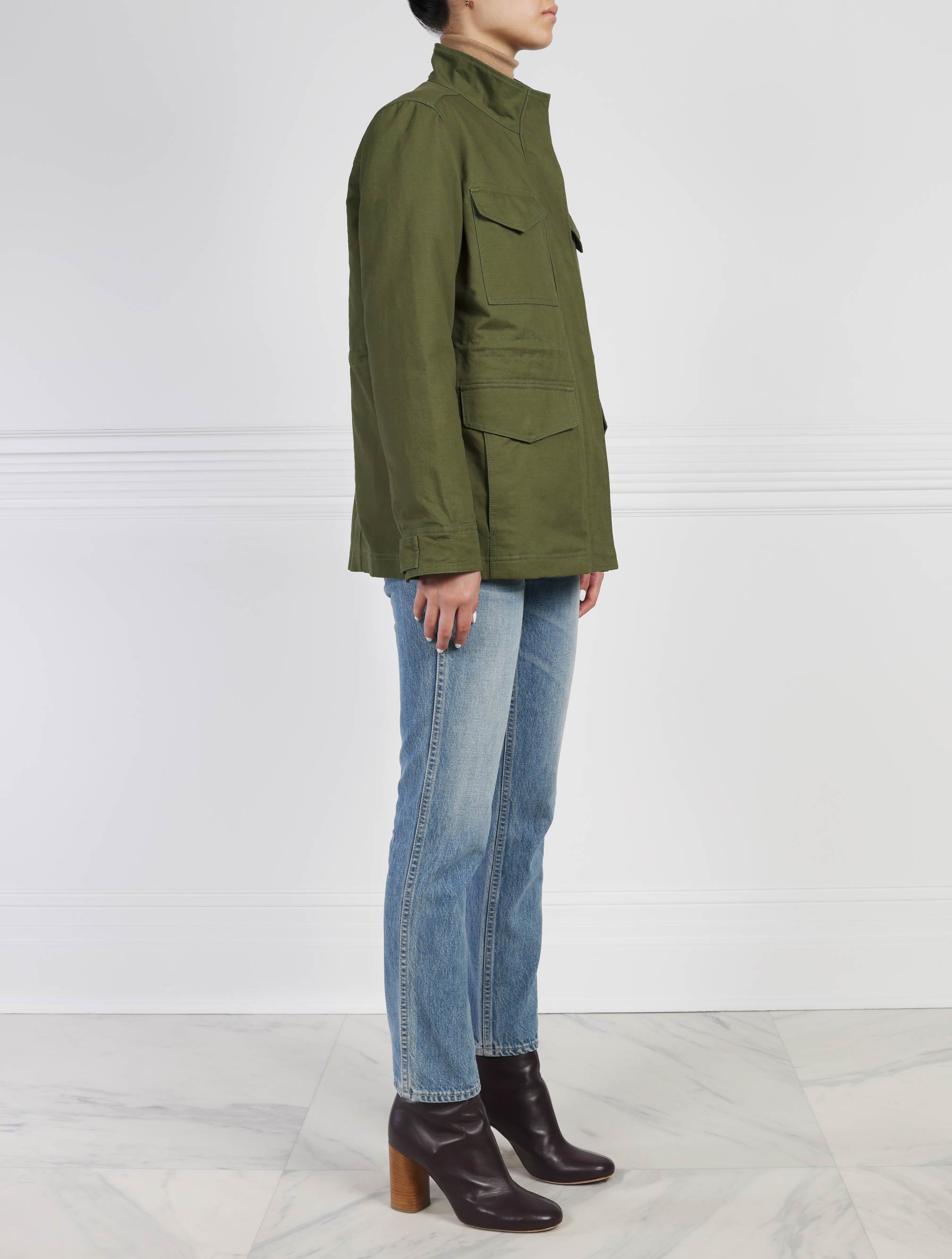 Shearling Lined Jacket in Green
