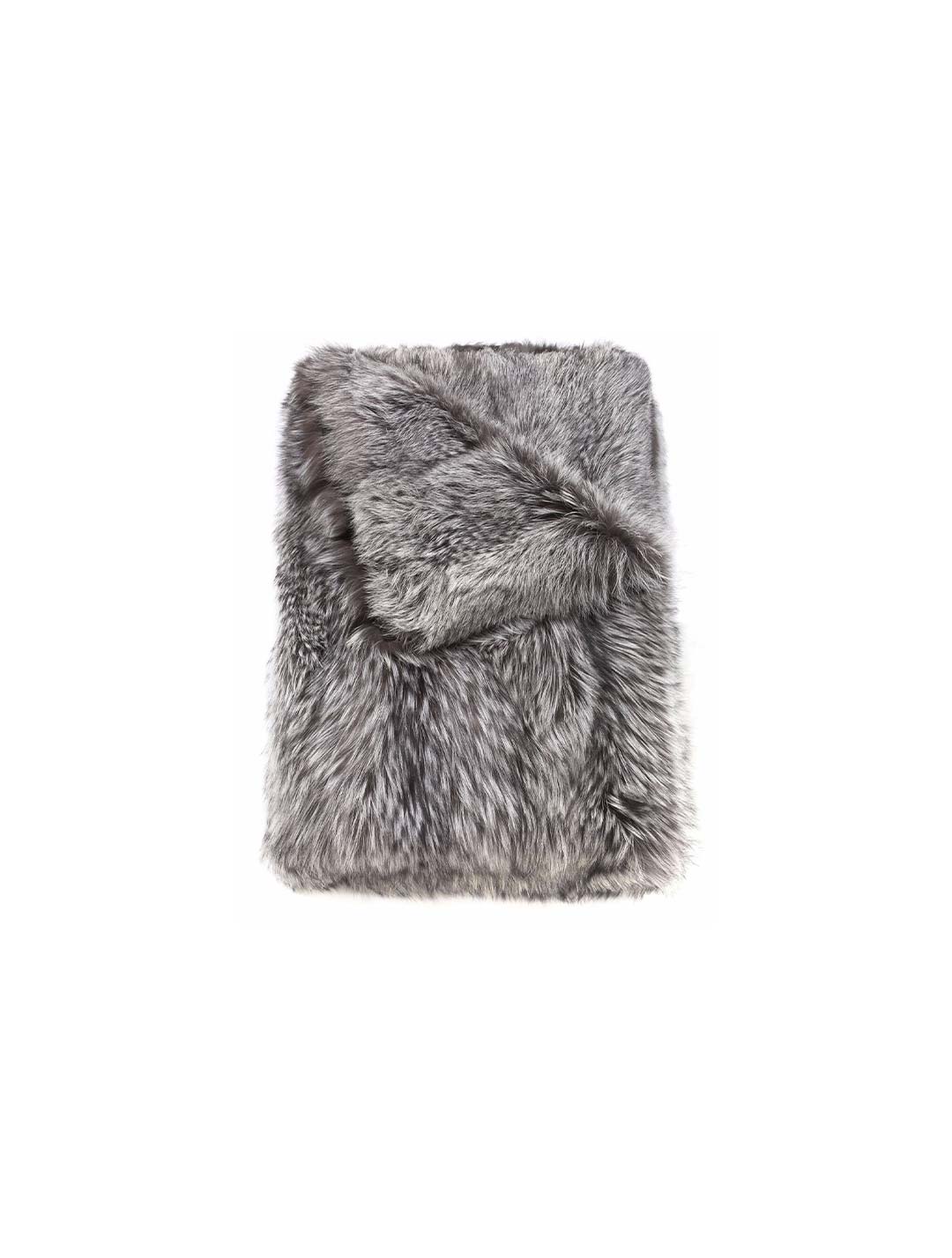 Silver Fox Fur Throw | Home Decor POLOGEORGIS - NYC