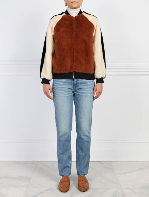 Mink Bomber Jacket