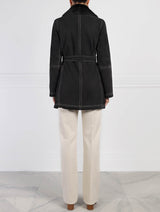 Belted Suede Coat 