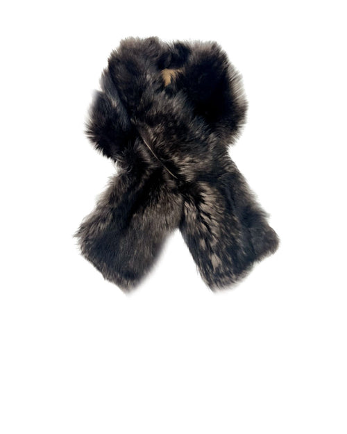 Toscana Shearling Raw Edge Pull Through Scarf