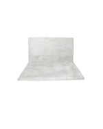 ENVILLE-Cashmere Shearling Throw in Winter White