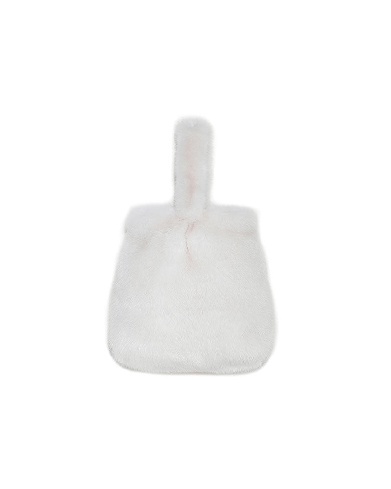 The Meow Mini Mink Fur Bag in Solid Colors