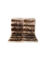 White Raccoon Fur Throw