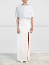 White Fur Shrug in Rex Rabbit