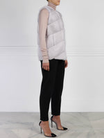 The Aarya Azurine Mink Fur & Python Vest