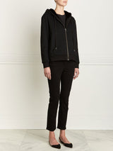 Black Fur Lined Hoodie