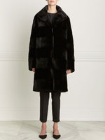 The Veronica Sheared Mink Reversible Trench Coat