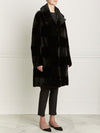 The Veronica Sheared Mink Reversible Trench Coat
